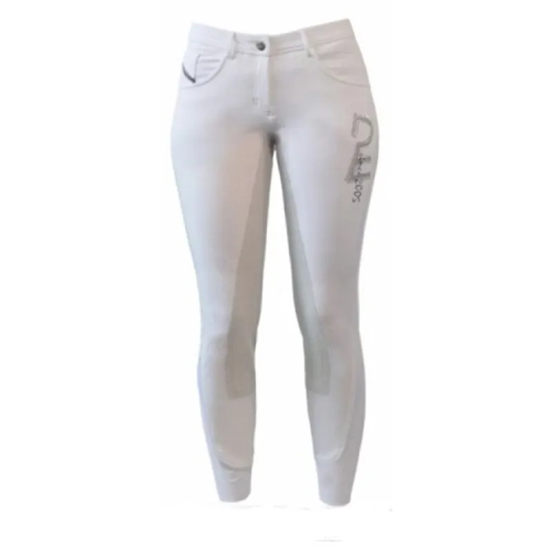 Esperado Bangkok Ladies Full Seat Breeches - White